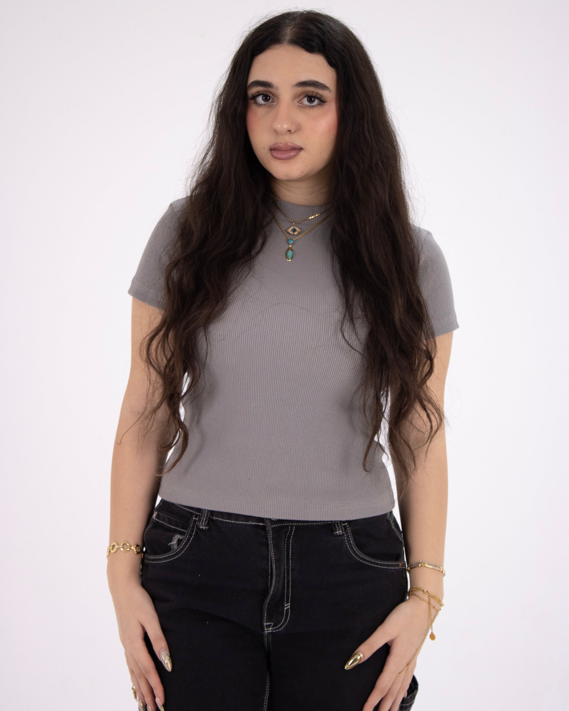 HERS basic short sleeved in grey